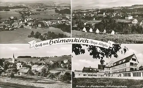 Heimenkirch Erholungsheim Panorama glca.1960 126.512