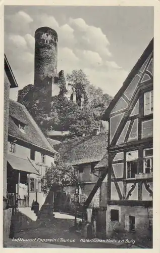 Eppstein i.T. Malerisches Motiv a.d. Burg gl1940 95.247