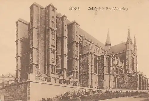 Mons Collégiale Ste-Waudru gl19 B9454