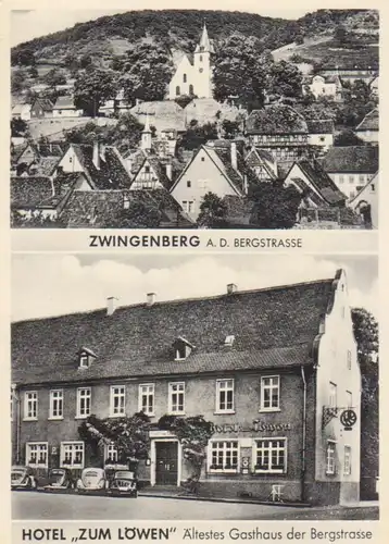 Zwingenberg a.d.B. Hotel zum Löwen Panorama ngl 95.072