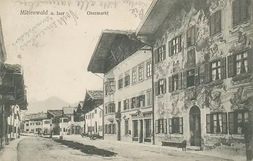 Mittenwald Obermarkt gl1907 126.109