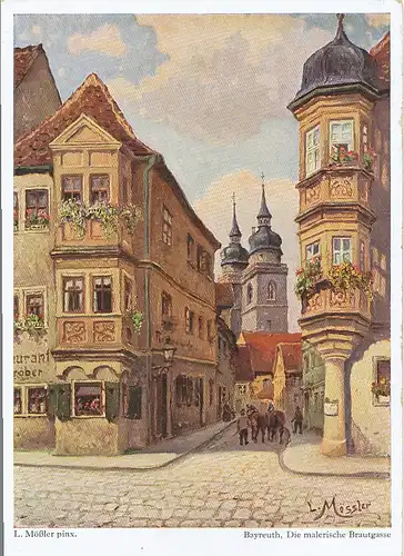 Bayreuth Die malerische Brautgasse ngl 121.771