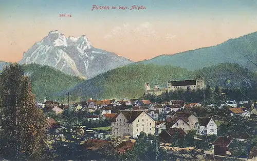 Füssen Panorama gl1926 123.345