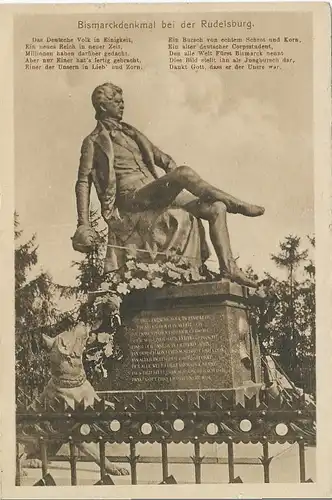 Rudelsburg Bismarckdenkmal gl1929 125.175
