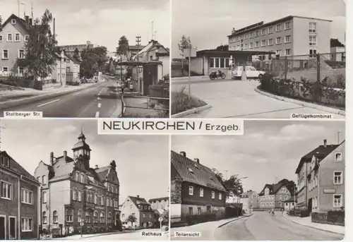 Neukirchen/Erzgeb. Teilansichten Straßen gl1968 97.614