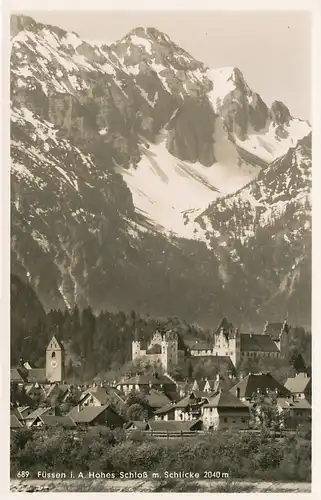 Füssen Hohes Schloss mit Schlicke ngl 123.328