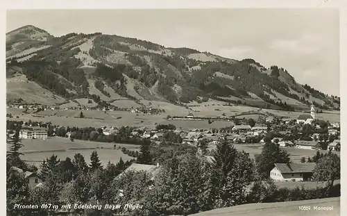 Pfronten Panorama mit Edelsberg gl1936 123.608