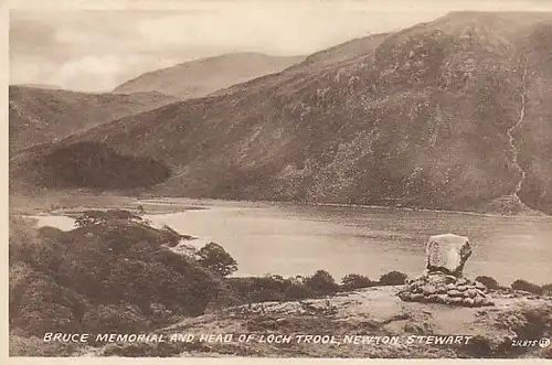 Bruce Memorial - Loch Trool, Newton Stw. gl1953 B9428