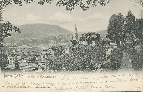 Baden-Baden Blick v.d. Schlossterrasse gl1902 133.752