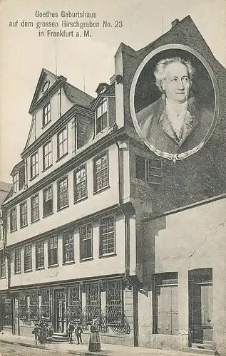 Frankfurt a.M. Goethe's Geburtshaus Porträt ngl 132.121