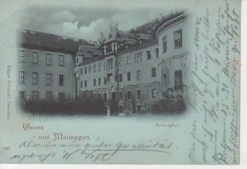 Meiningen i. Thür. Schlosshof gl1903 96.237