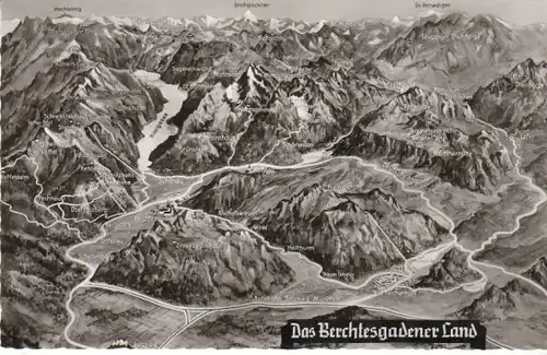 Das Berchtesgadener Land als Panorama gl1958 B7799