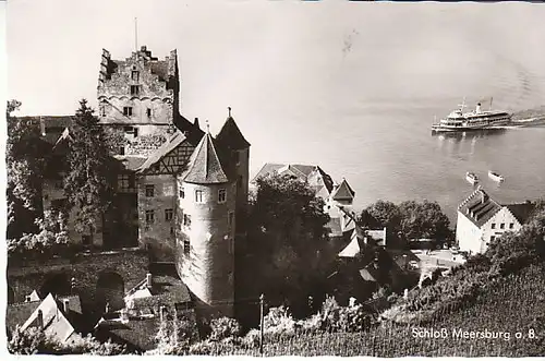 Meersburg a.B. Dampfer vor Schloß ngl C0120