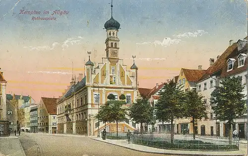 Kempten Rathausplatz feldpgl1918 123.490