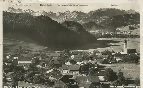 Altstädten im Allgäu Panorama gl1934 123.754