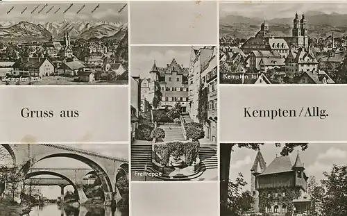 Kempten Teilansichten gl1954 123.530