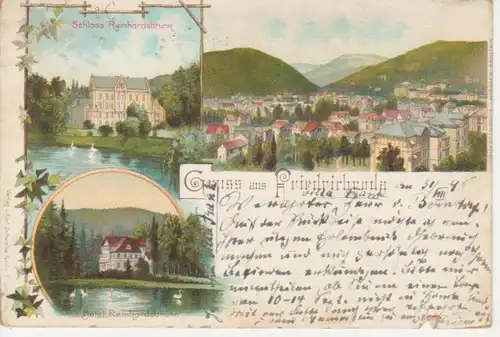 Friedrichroda/Thür. Litho Schloss Hotel gl1898 96.094