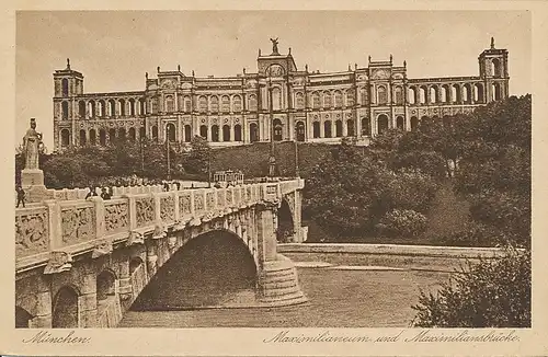 München Maximilianeum und Brücke ngl 123.932