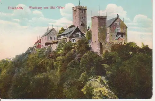 Eisenach Die Wartburg von Südwest gl1907 96.124