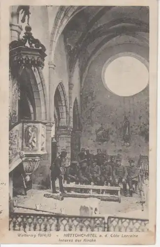 Hattonchatel Inneres der Kirche feldpgl1915 200.892