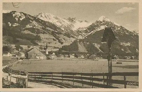 Fischen Panorama mit Nebelhorngruppe gl1925 123.694