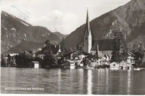 Rottach-Egern mit Wallberg gl~1970? B7934