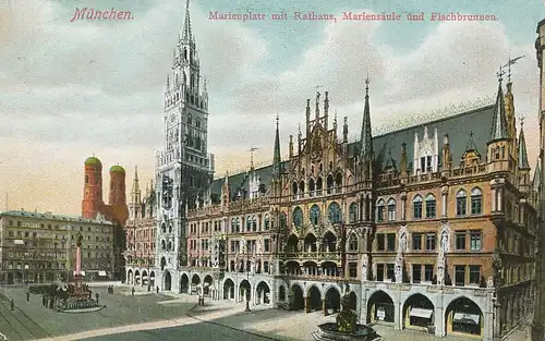 München Marienplatz Rathaus gl1909 123.883