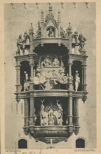 München Glockenspiel am Rathausturm gl1925 123.893