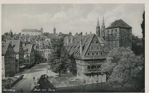 Nürnberg Blick zur Burg ngl 124.368