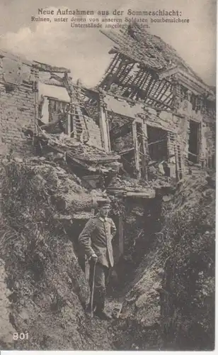Aufnahme aus der Sommeschlacht Ruinen ngl 200.933