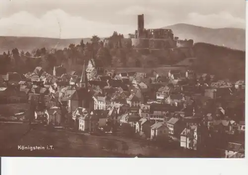 Königstein i.T. Panorama mit Burgruine gl1933 95.280