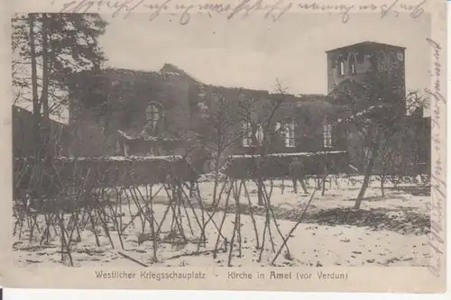 Kirche in Amel (vor Verdun) feldpgl1915 200.805