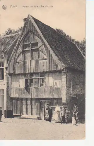 Ypern Lille-Straße Hölzernes Haus feldpgl1915 204.069