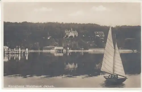 Konstanz a.B. Waldhaus Jakob Segelboot ngl B7144