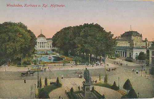 Wiesbaden Kurhaus und Kgl. Hoftheater ngl 130.211