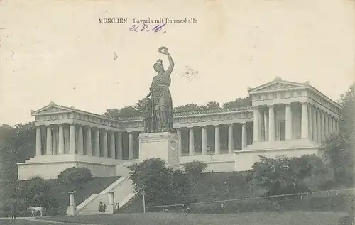 München Bavaria mit Ruhmeshalle gl1916 124.021