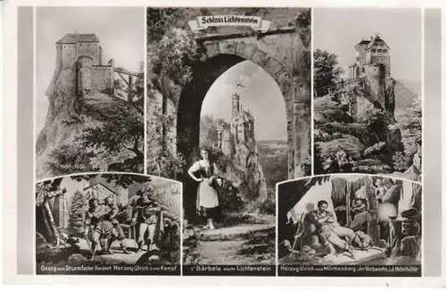 Schloß Lichtenstein Bild-Historie ngl B8146