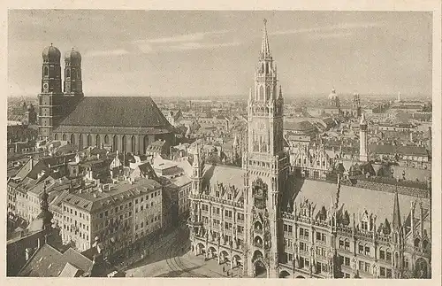 München Rathaus Frauenkirche Panorama ngl 123.899