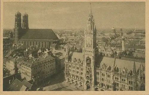 München Rathaus Kirche Panorama ngl 123.872