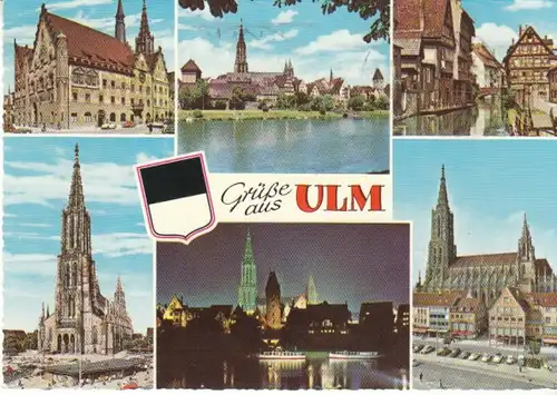 Grüße aus Ulm a.D. Mehrbildkarte gl~1970? B8164