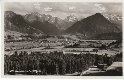 Oberstdorf/Allg. in seiner Landschaft ngl B7194