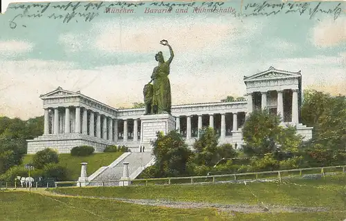 München Bavaria und Ruhmeshalle gl1910 124.006