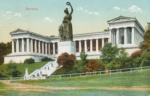 München Bavaria mit Ruhmeshalle gl1912 124.016