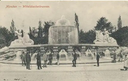 München Wittelsbacherbrunnen gl1908 124.042