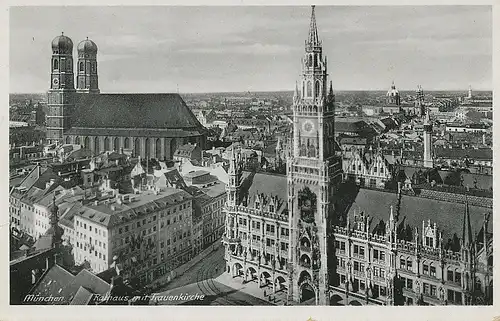 München Rathaus Frauenkirche Panorama ngl 123.884