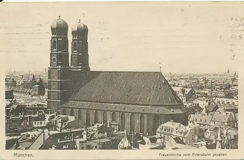 München Frauenkirche und Panorama gl1913 124.124