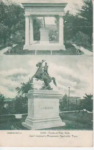 Nashville Tomb of Polk, Jackson Monument gl1907 204.464