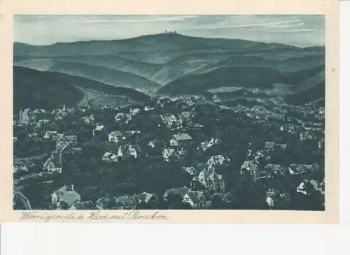 Wernigerode Panorama mit Brocken ngl 95.689