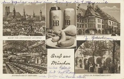 München Hofbräuhaus-Ansichten Panorama gl1939 124.032