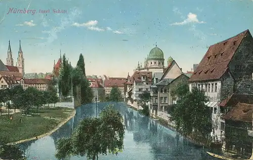 Nürnberg Partie an der Insel Schütt gl1913 124.807